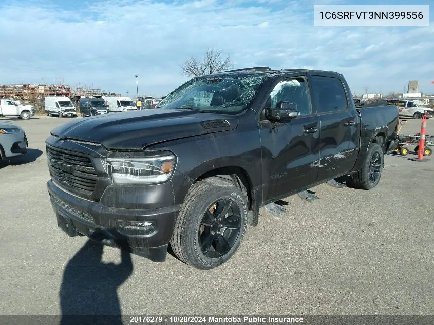 2022 Dodge Ram 1500 Sport Crew Cab VIN: 1C6SRFVT3NN399556 Lot: 20176279