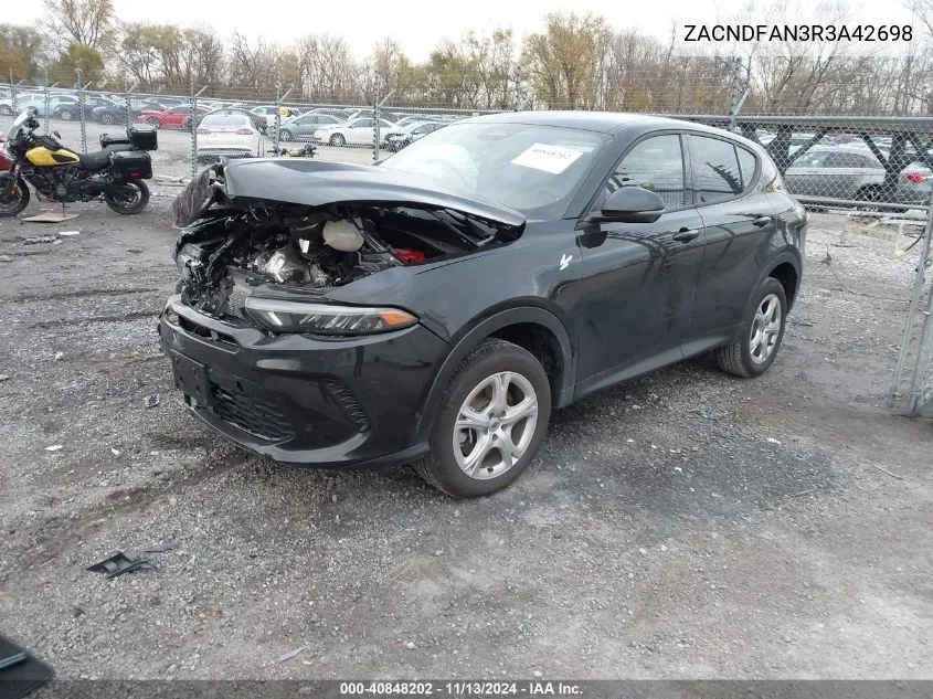 2024 Dodge Hornet Gt Awd VIN: ZACNDFAN3R3A42698 Lot: 40848202