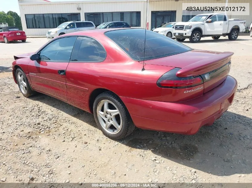 4B3AU52N5XE012172 1999 Dodge Avenger Es