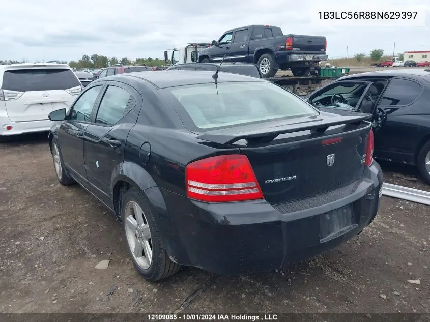 1B3LC56R88N629397 2008 Dodge Avenger Sxt