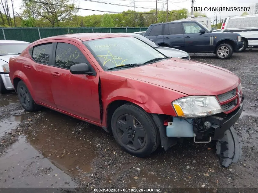 1B3LC46K88N595507 2008 Dodge Avenger Se