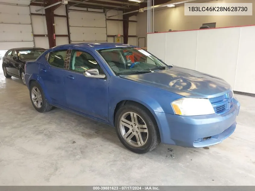 2008 Dodge Avenger Se VIN: 1B3LC46K28N628730 Lot: 39881623