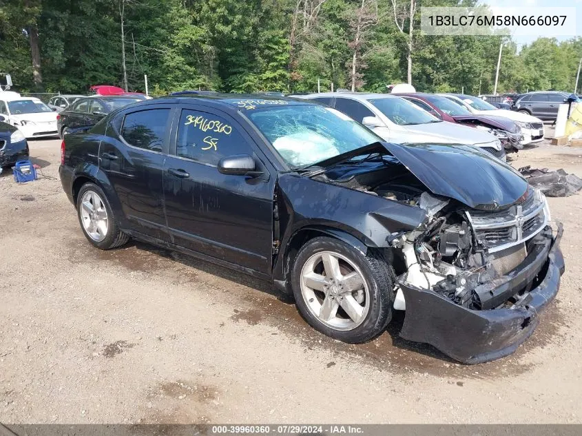 2008 Dodge Avenger R/T VIN: 1B3LC76M58N666097 Lot: 39960360