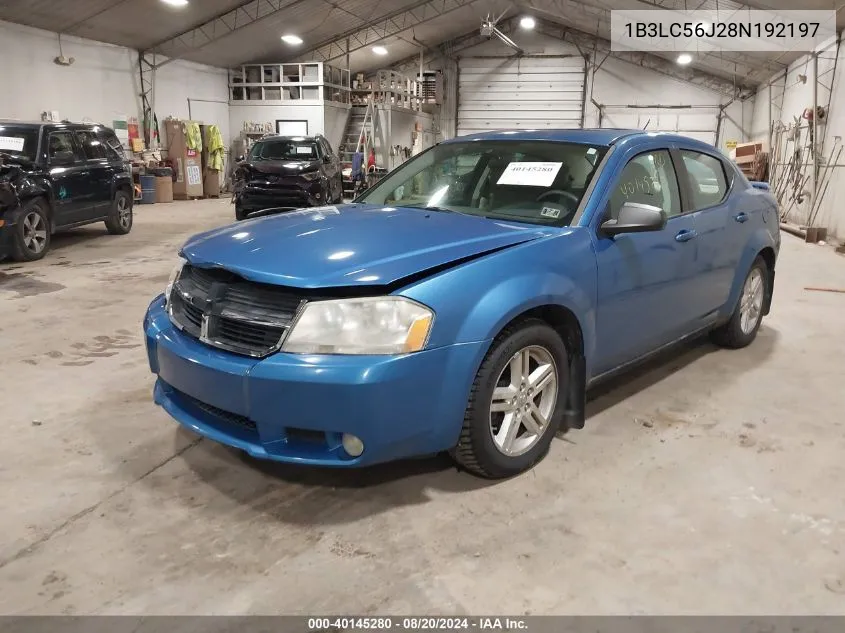 1B3LC56J28N192197 2008 Dodge Avenger Sxt