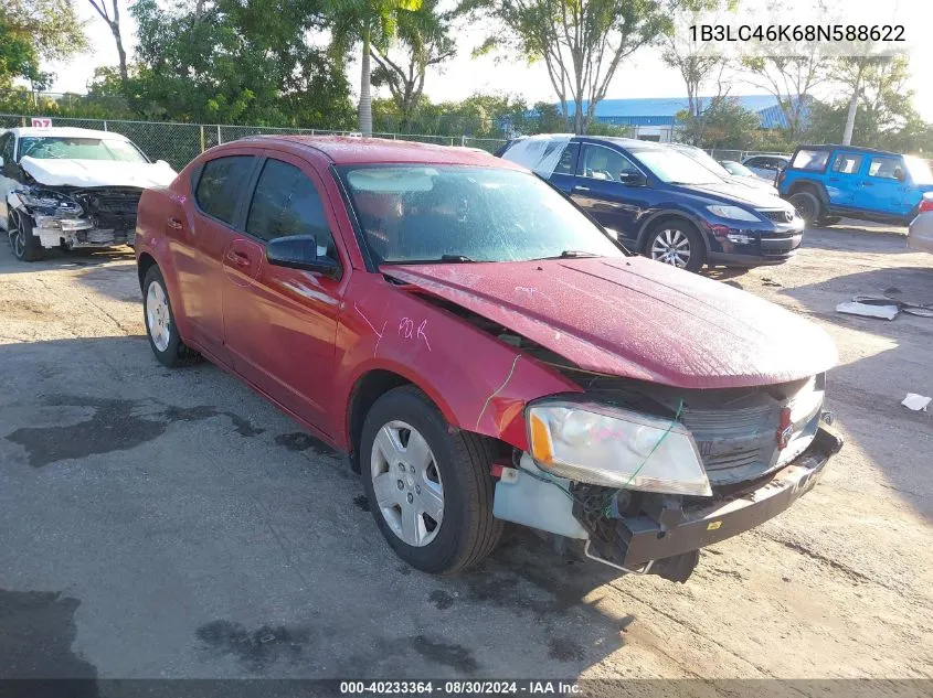 1B3LC46K68N588622 2008 Dodge Avenger Se