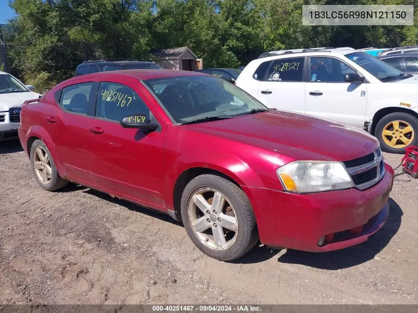 1B3LC56R98N121150 2008 Dodge Avenger Sxt