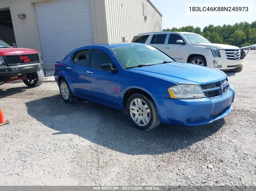 2008 Dodge Avenger Se VIN: 1B3LC46K88N245973 Lot: 40331160