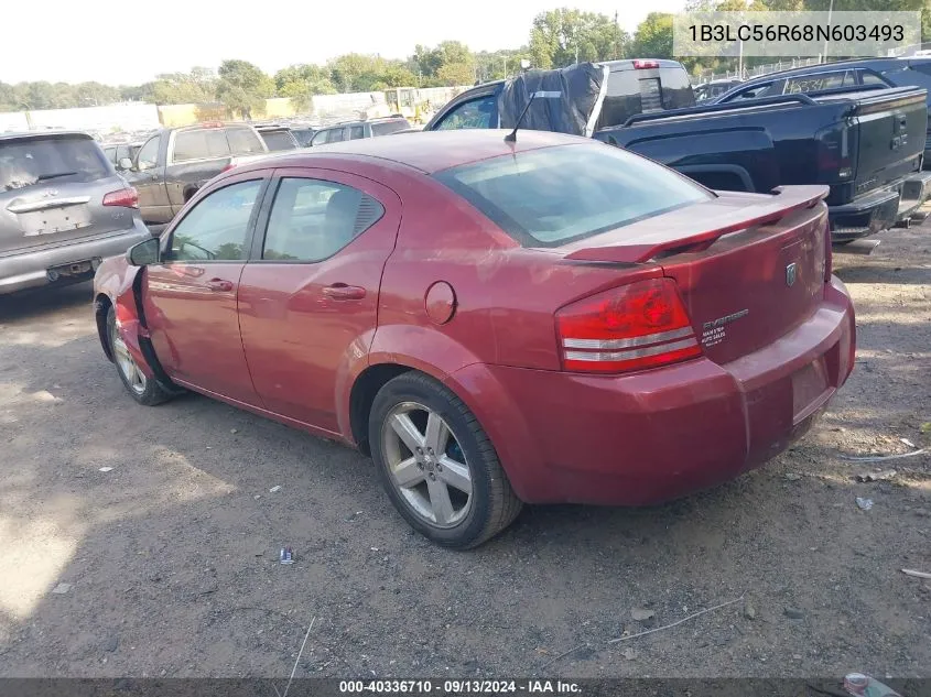 2008 Dodge Avenger Sxt VIN: 1B3LC56R68N603493 Lot: 40336710