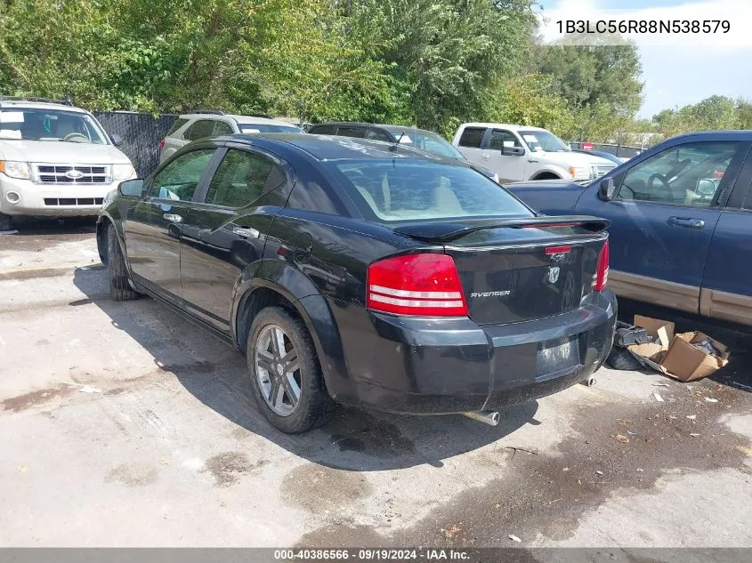 2008 Dodge Avenger Sxt VIN: 1B3LC56R88N538579 Lot: 40386566