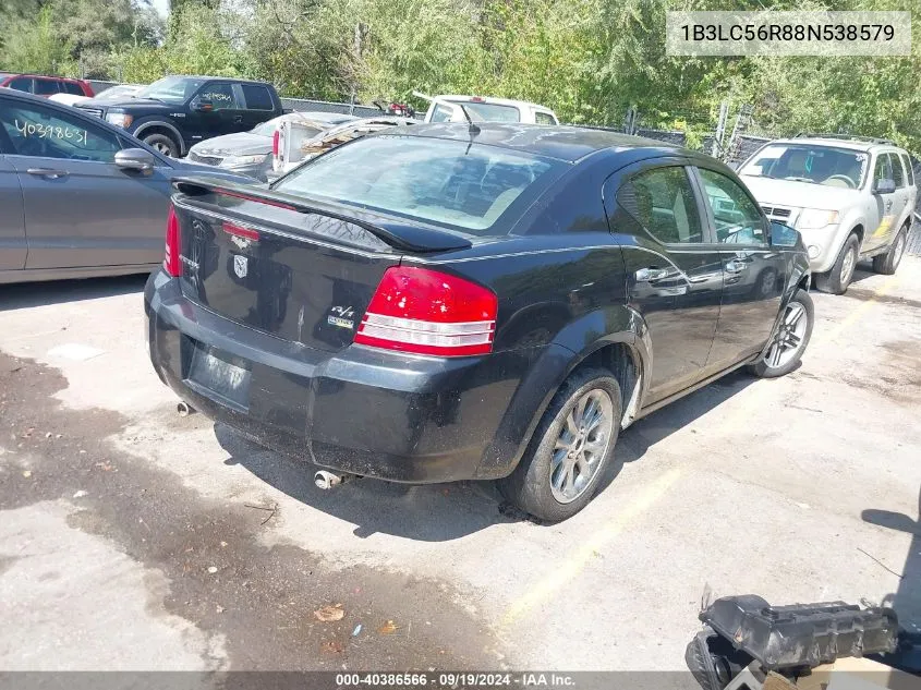 2008 Dodge Avenger Sxt VIN: 1B3LC56R88N538579 Lot: 40386566