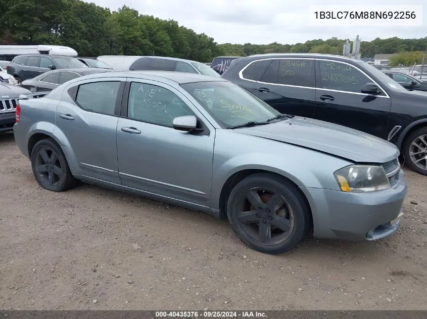 2008 Dodge Avenger R/T VIN: 1B3LC76M88N692256 Lot: 40435376