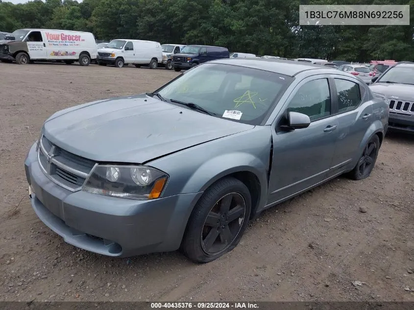 2008 Dodge Avenger R/T VIN: 1B3LC76M88N692256 Lot: 40435376