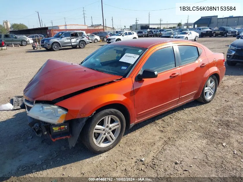 2008 Dodge Avenger Sxt VIN: 1B3LC56K08N153584 Lot: 40468762