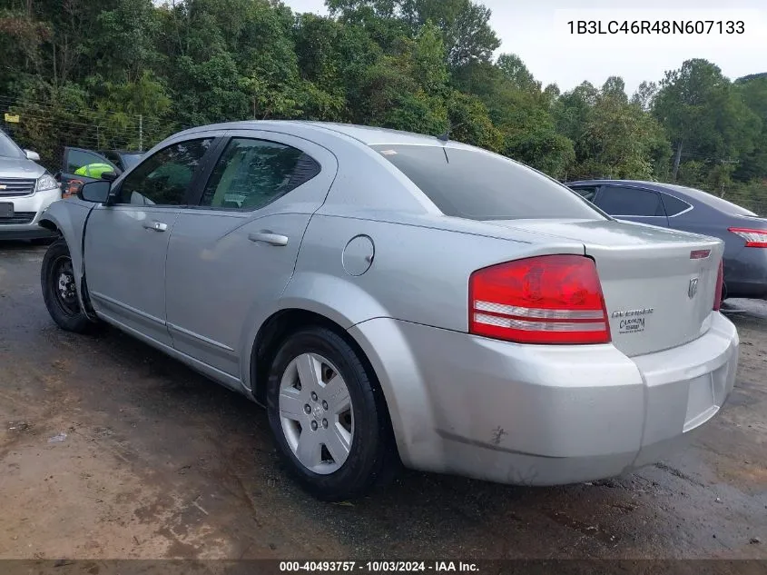 2008 Dodge Avenger Se VIN: 1B3LC46R48N607133 Lot: 40493757