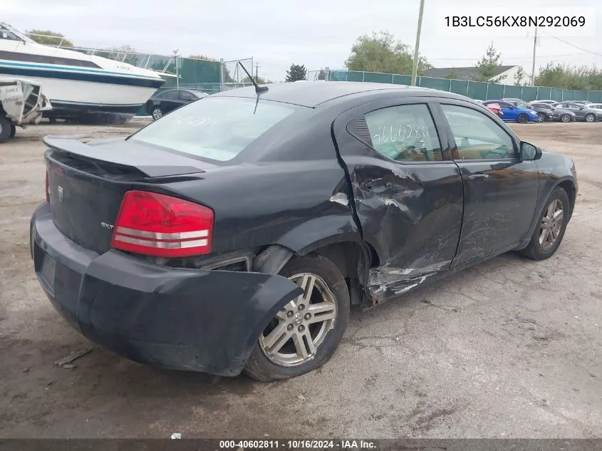 2008 Dodge Avenger Sxt VIN: 1B3LC56KX8N292069 Lot: 40602811