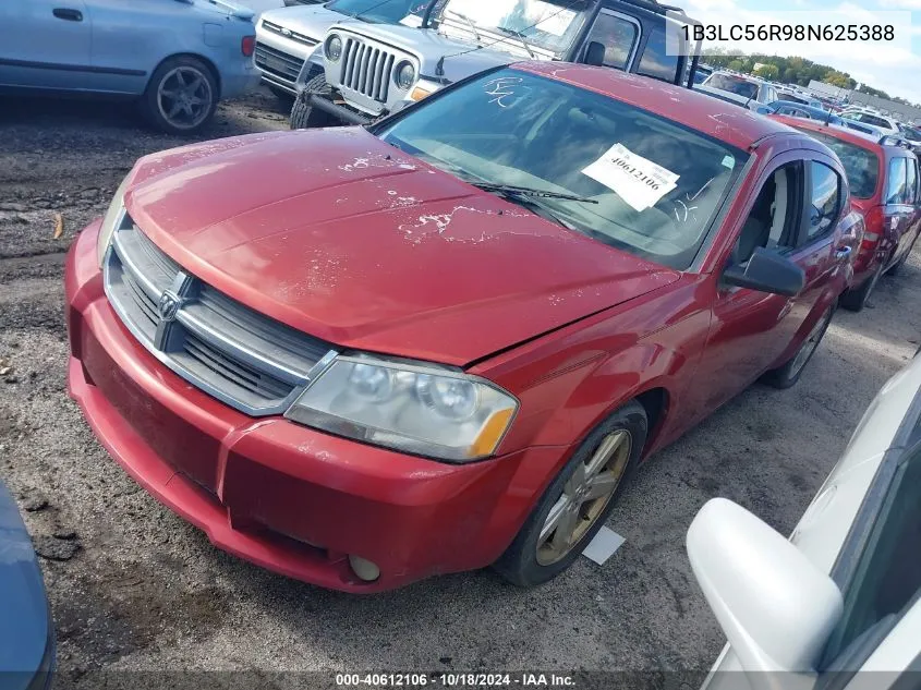 2008 Dodge Avenger Sxt VIN: 1B3LC56R98N625388 Lot: 40612106