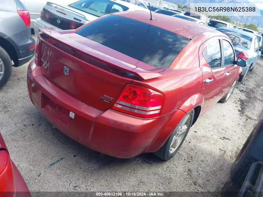 2008 Dodge Avenger Sxt VIN: 1B3LC56R98N625388 Lot: 40612106