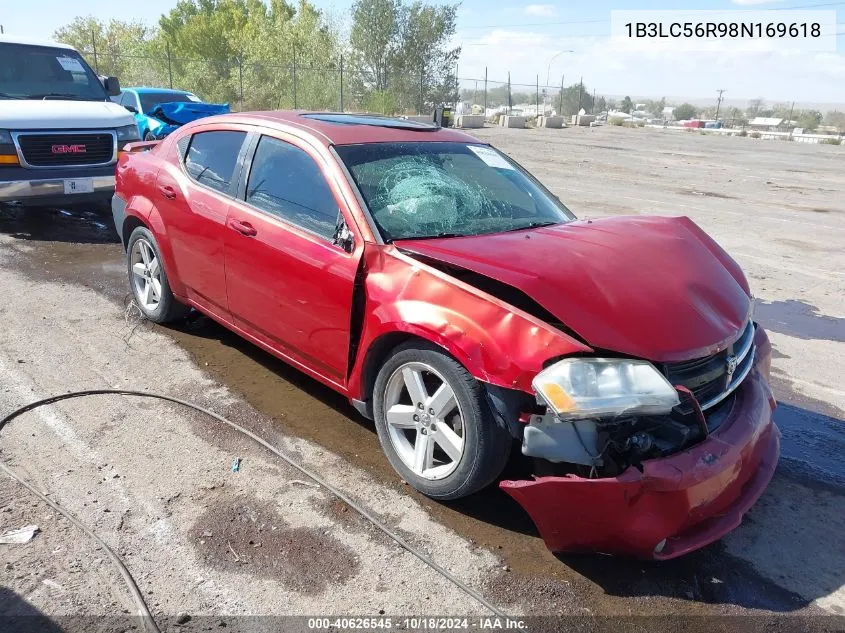 2008 Dodge Avenger Sxt VIN: 1B3LC56R98N169618 Lot: 40626545