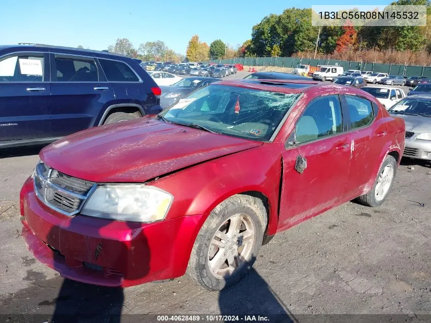 2008 Dodge Avenger Sxt VIN: 1B3LC56R08N145532 Lot: 40628489