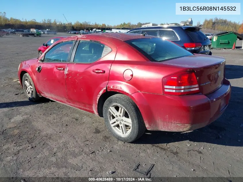 2008 Dodge Avenger Sxt VIN: 1B3LC56R08N145532 Lot: 40628489