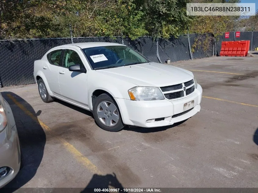 1B3LC46R88N238311 2008 Dodge Avenger Se