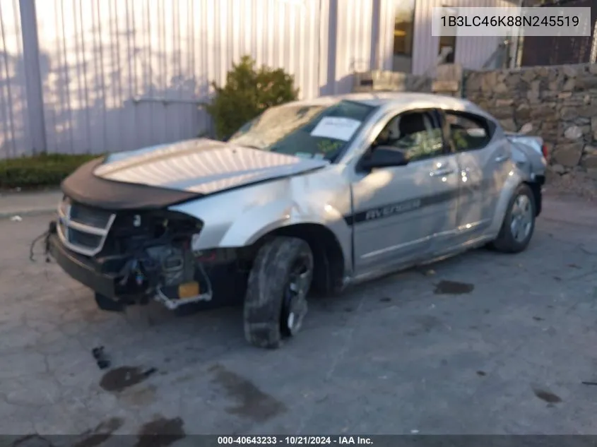 2008 Dodge Avenger Se VIN: 1B3LC46K88N245519 Lot: 40643233