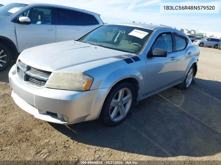 2008 Dodge Avenger Sxt VIN: 1B3LC56R48N579520 Lot: 40656524