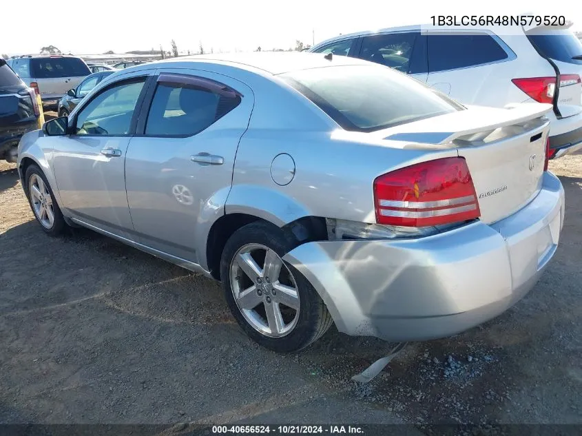 2008 Dodge Avenger Sxt VIN: 1B3LC56R48N579520 Lot: 40656524