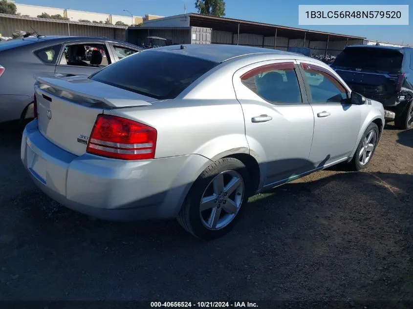 2008 Dodge Avenger Sxt VIN: 1B3LC56R48N579520 Lot: 40656524