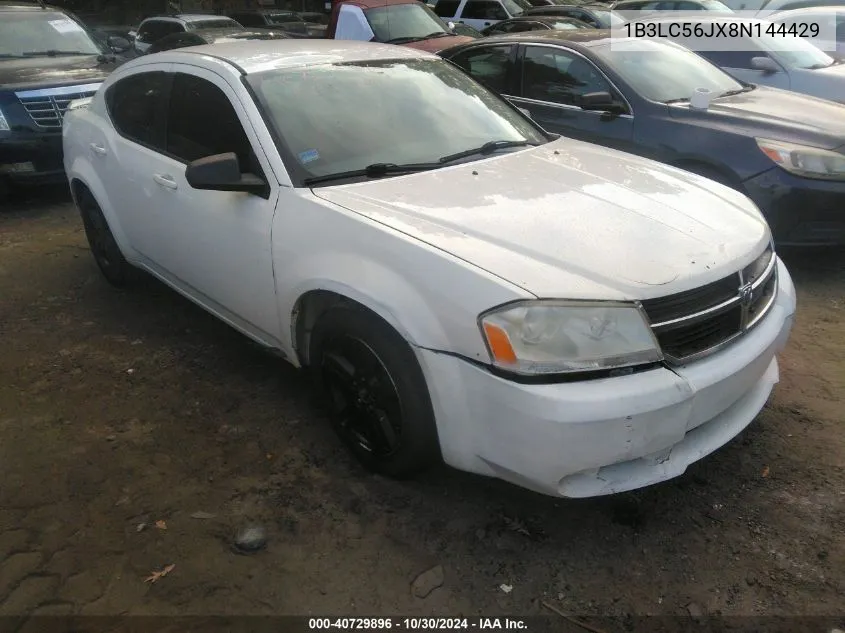 2008 Dodge Avenger Sxt VIN: 1B3LC56JX8N144429 Lot: 40729896