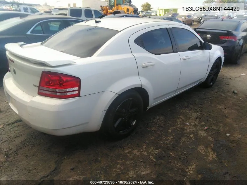 2008 Dodge Avenger Sxt VIN: 1B3LC56JX8N144429 Lot: 40729896