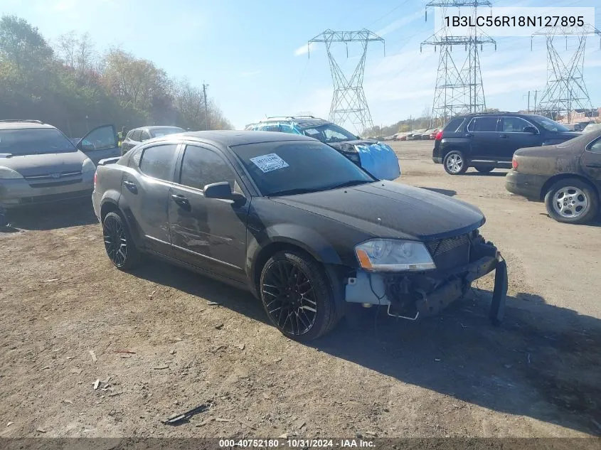 2008 Dodge Avenger Sxt VIN: 1B3LC56R18N127895 Lot: 40752180