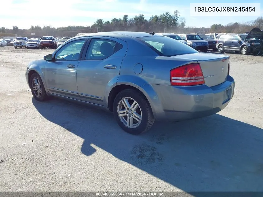 2008 Dodge Avenger Sxt VIN: 1B3LC56JX8N245454 Lot: 40865564