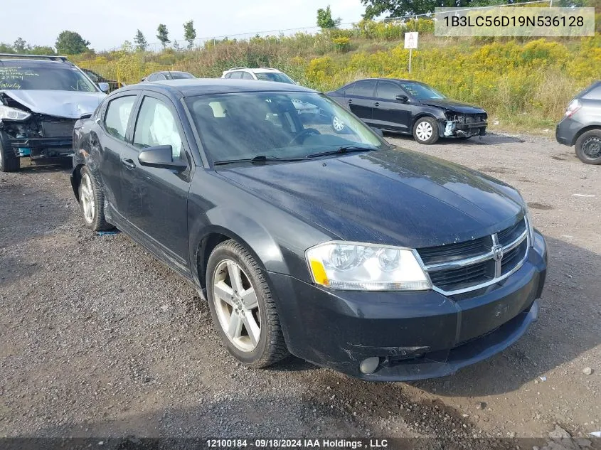 2009 Dodge Avenger Sxt/R/T VIN: 1B3LC56D19N536128 Lot: 12100184