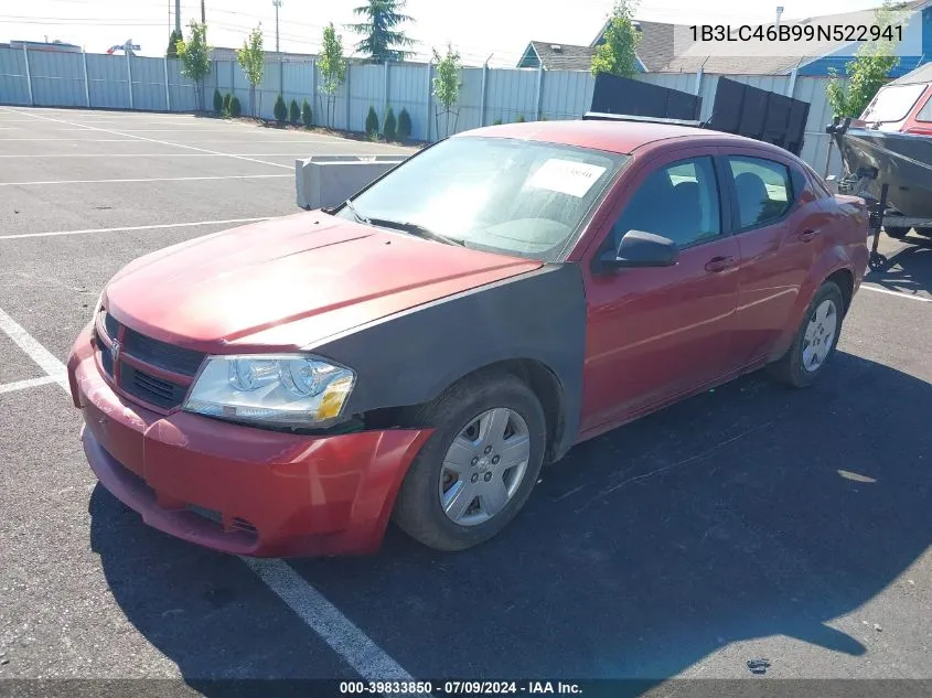 1B3LC46B99N522941 2009 Dodge Avenger Se/Sxt