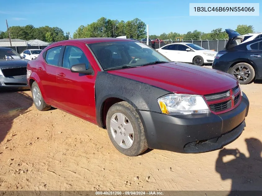 1B3LC46B69N554066 2009 Dodge Avenger Se/Sxt