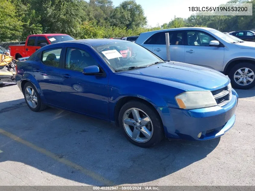 2009 Dodge Avenger R/T VIN: 1B3LC56V19N553200 Lot: 40282947