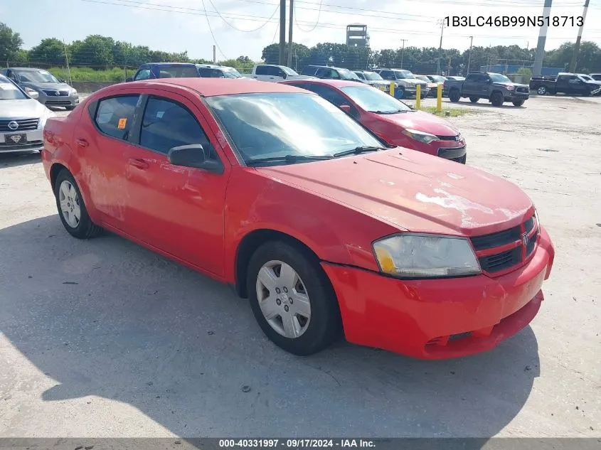 2009 Dodge Avenger Se/Sxt VIN: 1B3LC46B99N518713 Lot: 40331997