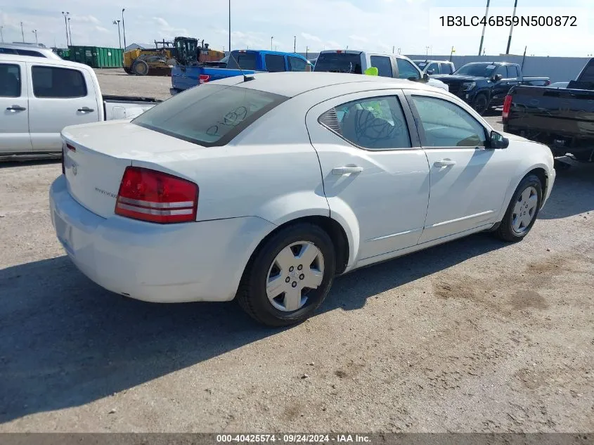 2009 Dodge Avenger Se/Sxt VIN: 1B3LC46B59N500872 Lot: 40425574