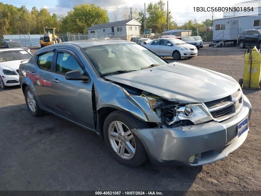 2009 Dodge Avenger Sxt/R/T VIN: 1B3LC56B09N501854 Lot: 40521057