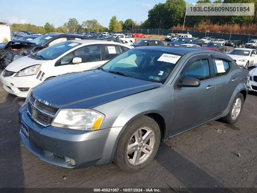 2009 Dodge Avenger Sxt/R/T VIN: 1B3LC56B09N501854 Lot: 40521057