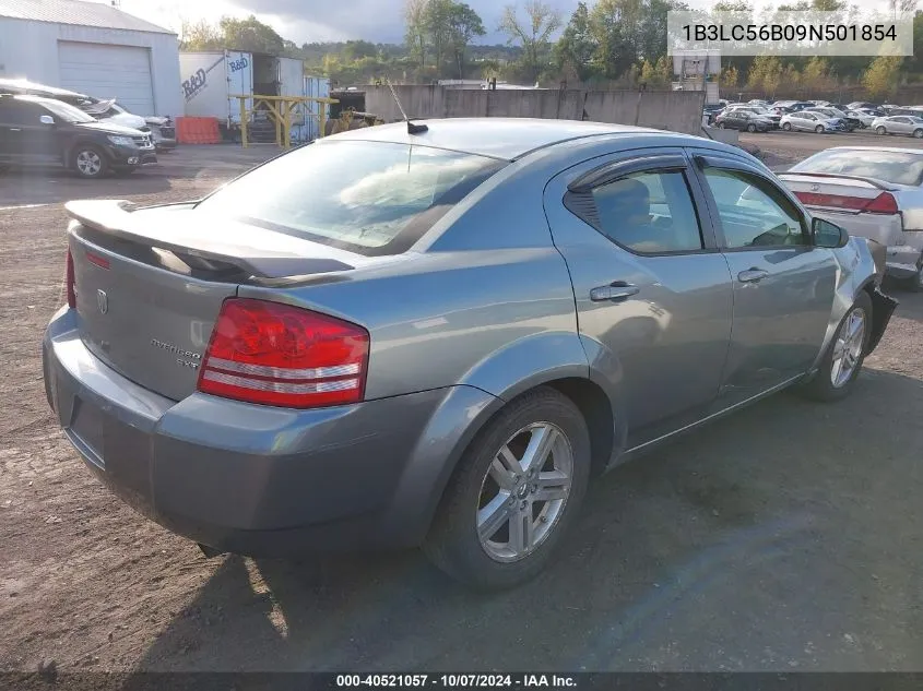 2009 Dodge Avenger Sxt/R/T VIN: 1B3LC56B09N501854 Lot: 40521057