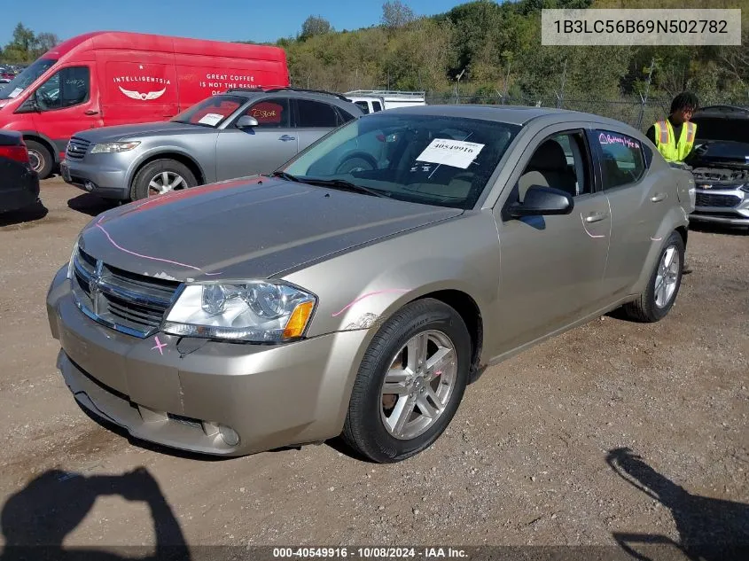 2009 Dodge Avenger Sxt VIN: 1B3LC56B69N502782 Lot: 40549916