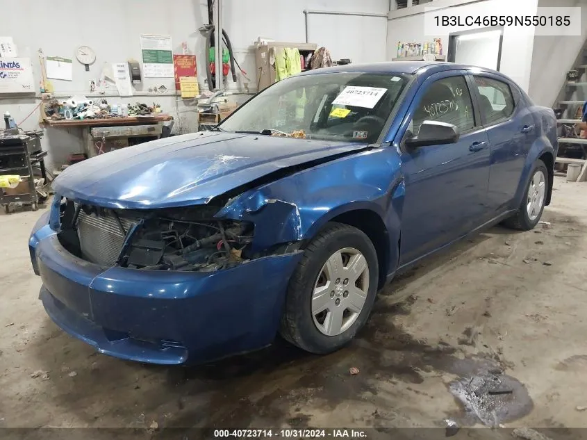 2009 Dodge Avenger Se/Sxt VIN: 1B3LC46B59N550185 Lot: 40723714