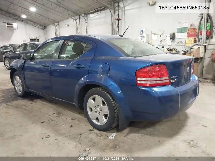 2009 Dodge Avenger Se/Sxt VIN: 1B3LC46B59N550185 Lot: 40723714