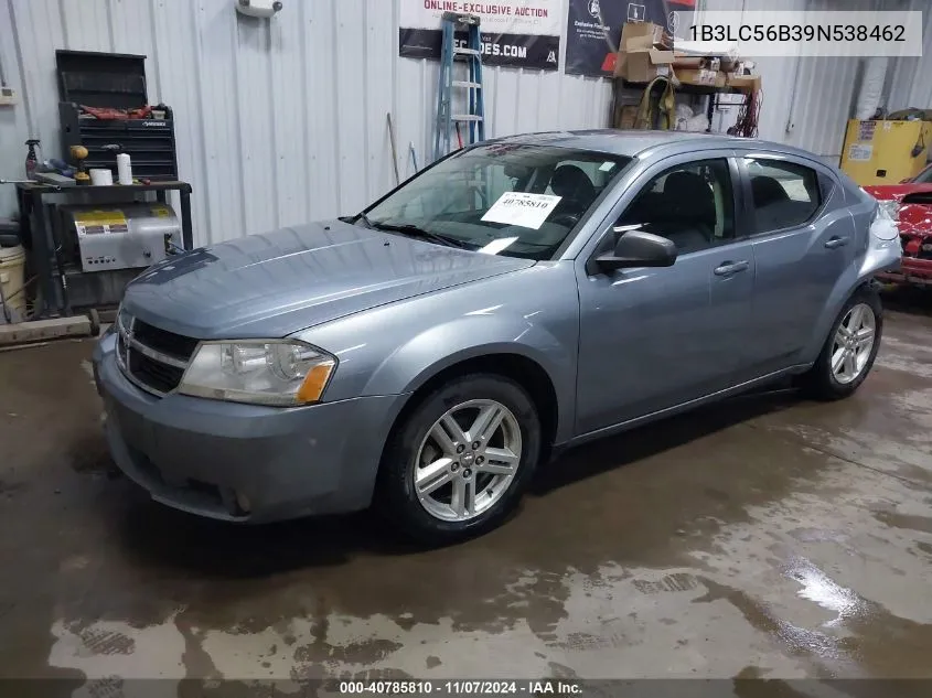 2009 Dodge Avenger R/T VIN: 1B3LC56B39N538462 Lot: 40785810