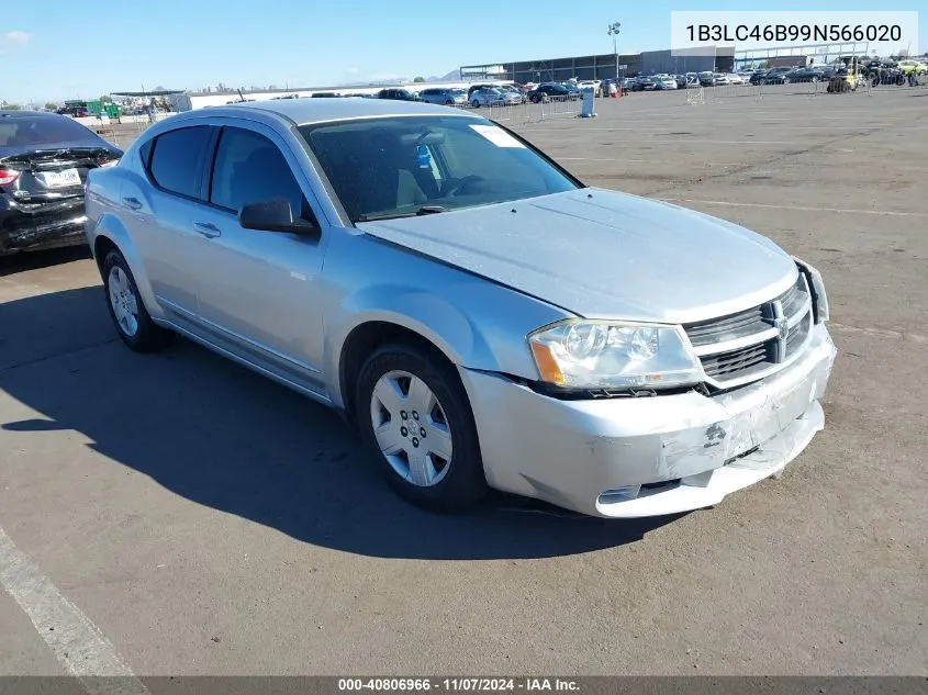 2009 Dodge Avenger Se/Sxt VIN: 1B3LC46B99N566020 Lot: 40806966