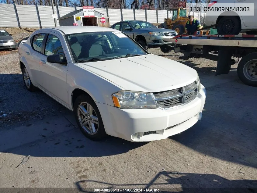 2009 Dodge Avenger R/T VIN: 1B3LC56B09N548303 Lot: 40823613