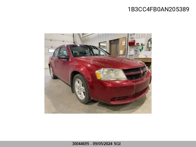 1B3CC4FB0AN205389 2010 Dodge Avenger Sxt