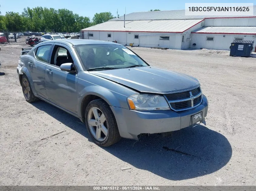 2010 Dodge Avenger R/T VIN: 1B3CC5FV3AN116626 Lot: 39615312